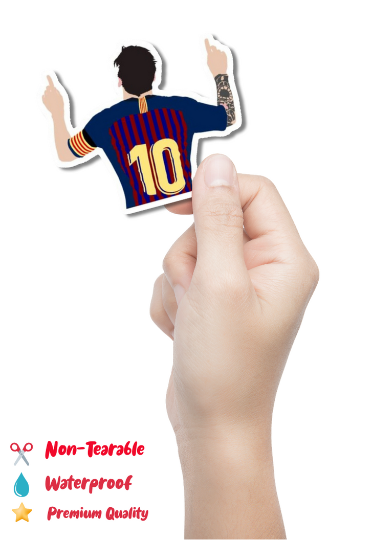 Lionel Messi Iconic Goal Celebration Sticker