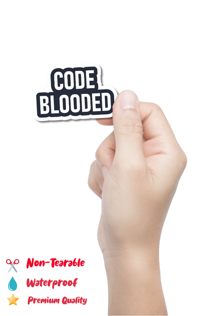 Code Blooded Sticker