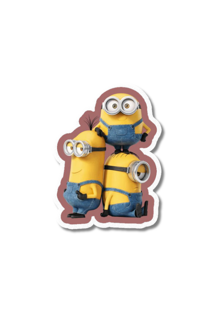 Minions Stuart Kevin Bob Sticker