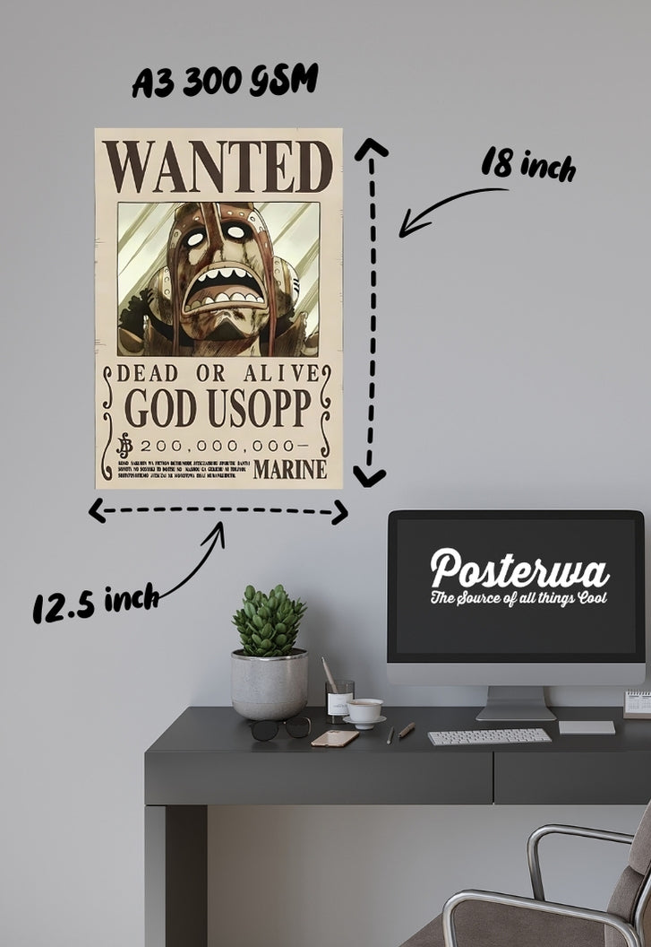 GOD USOPP - WANTED POSTER