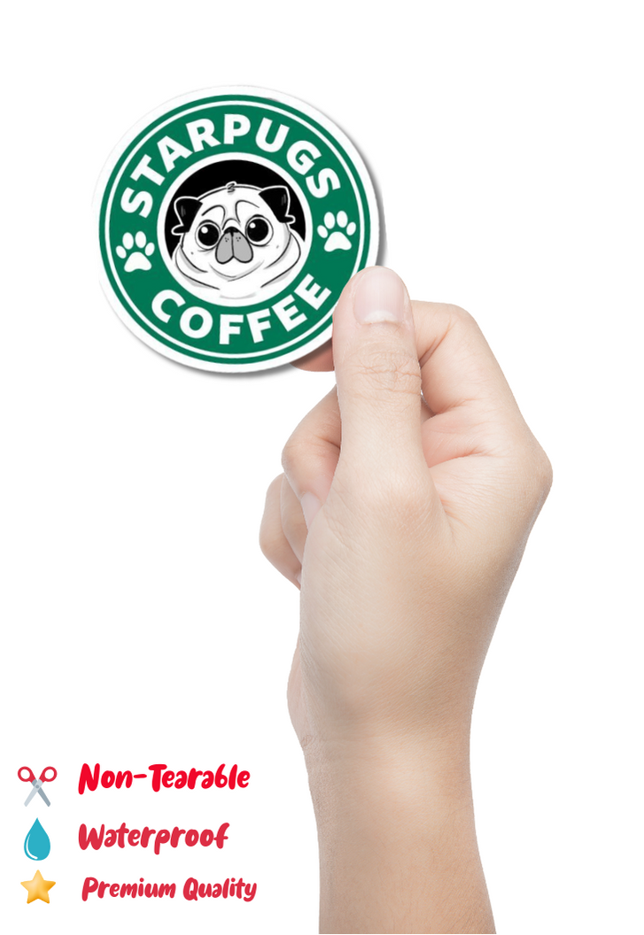 Starpugs Coffee Sticker