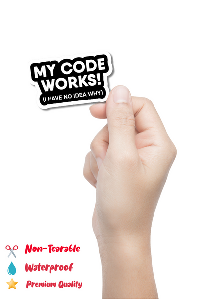 My Code Works! Sticker