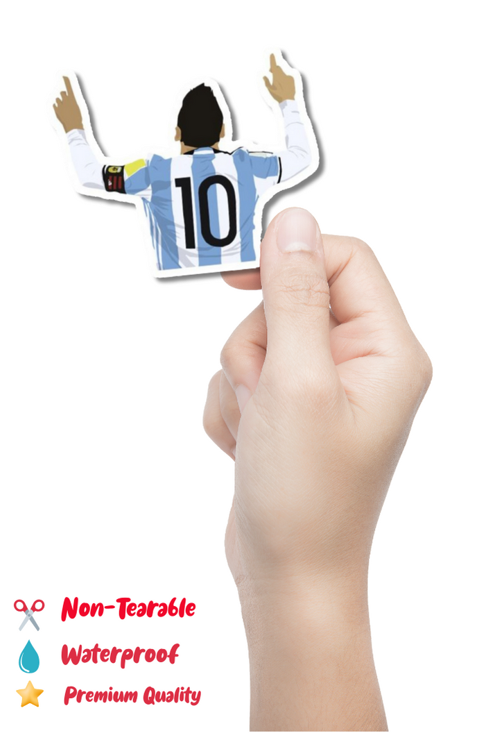 Messi Winning The World Cup Sticker