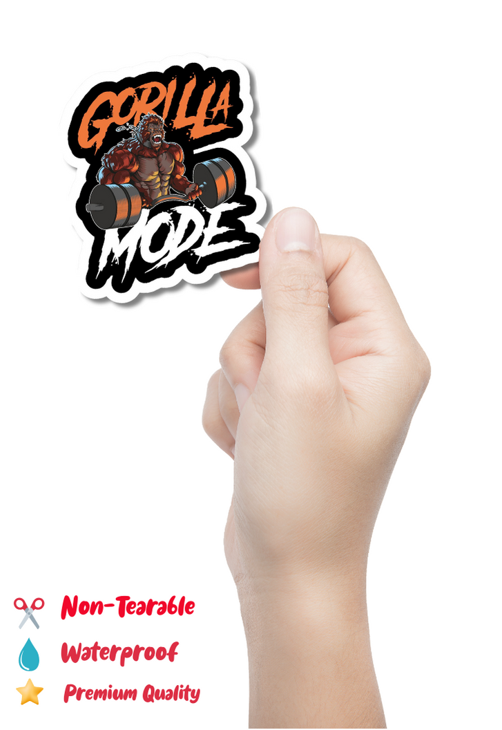 Gorilla Mode Gym Sticker