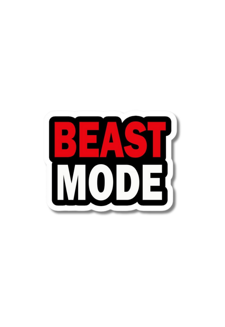 Beast Mode Gym Sticker