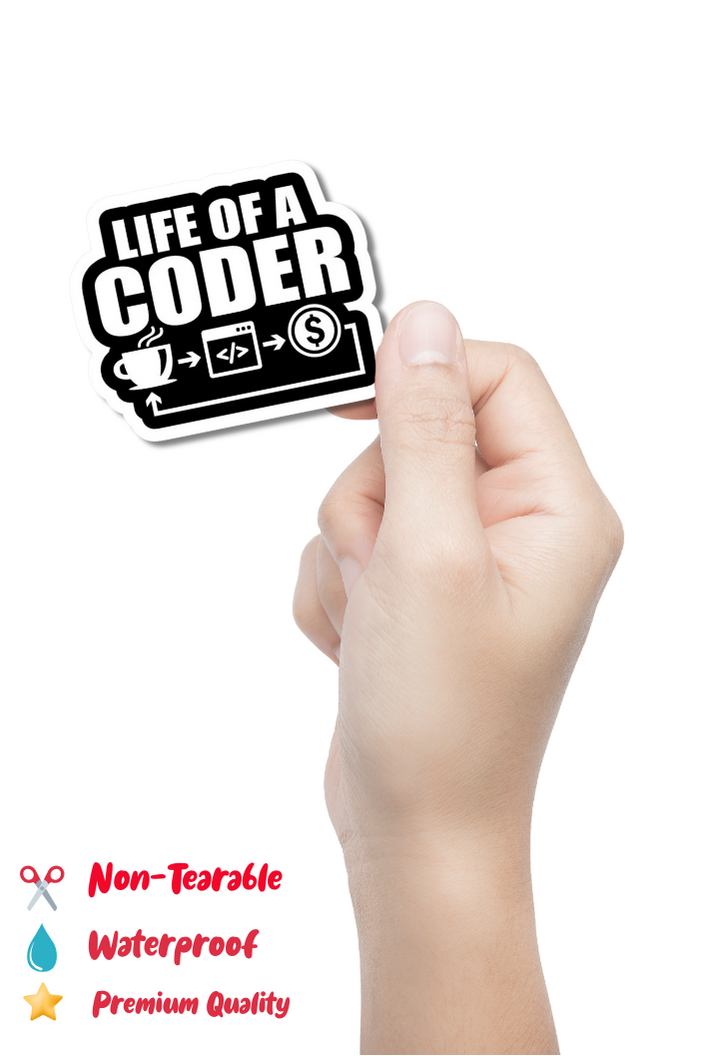 Life Of A Coder Sticker