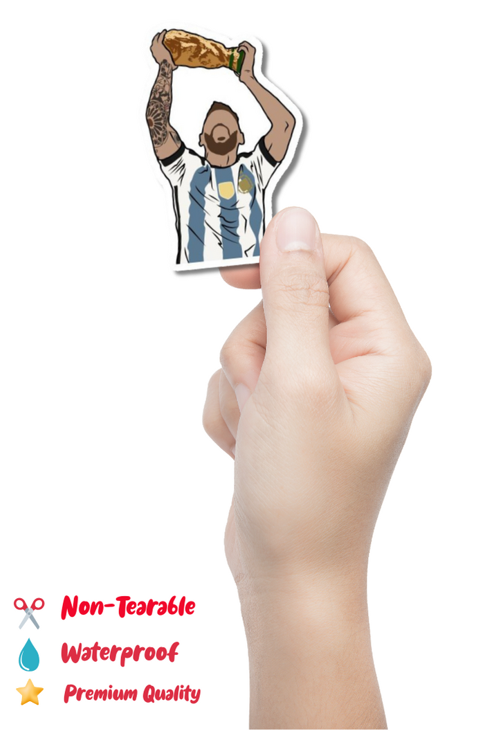 Lionel Messi World Champion Sticker