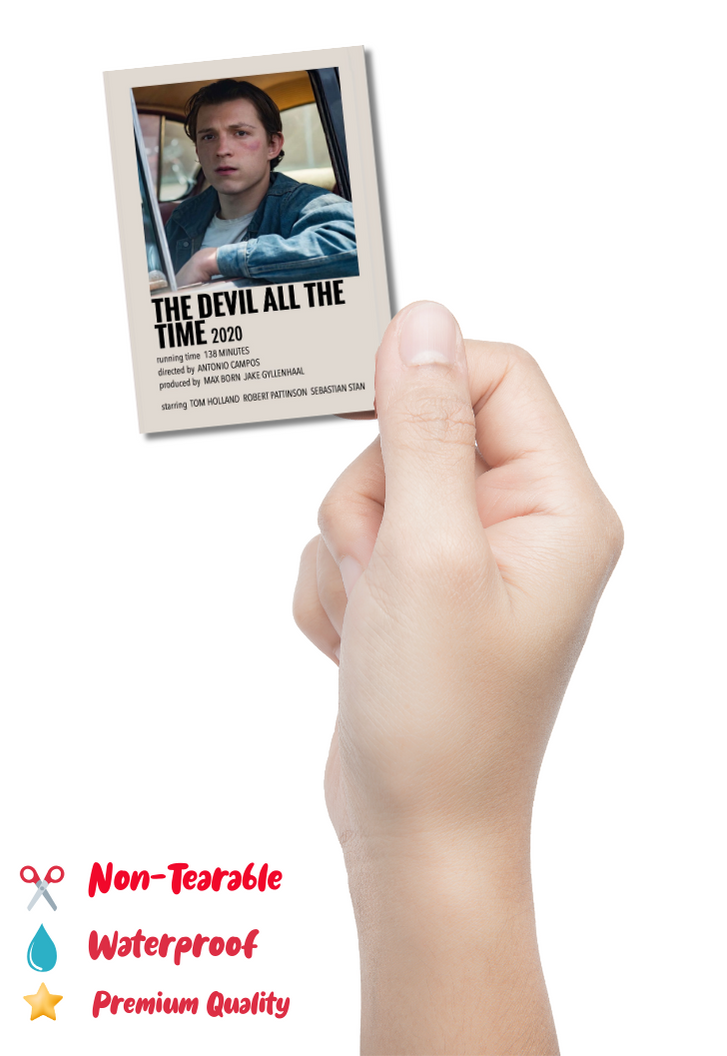 THE DEVIL ALL THE TIME Movie Card Sticker