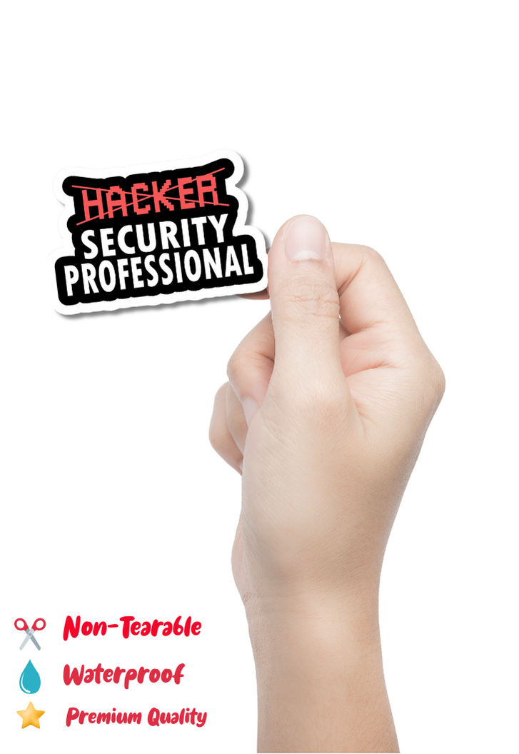 Hacker Security Professional Sticker