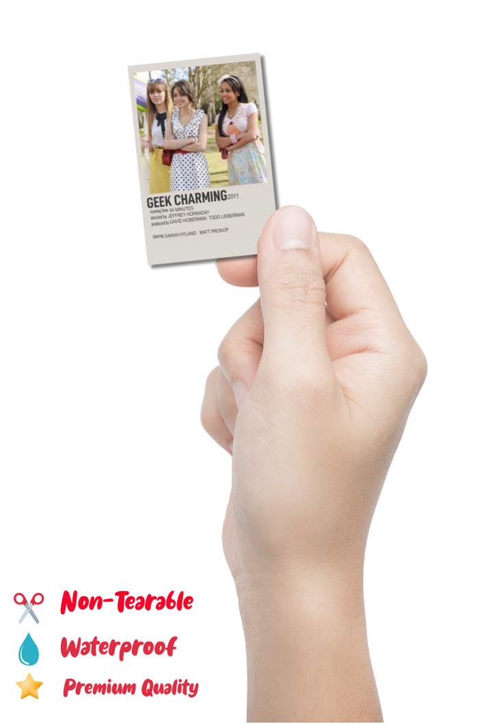 GEEK CHARMING Movie Card Sticker