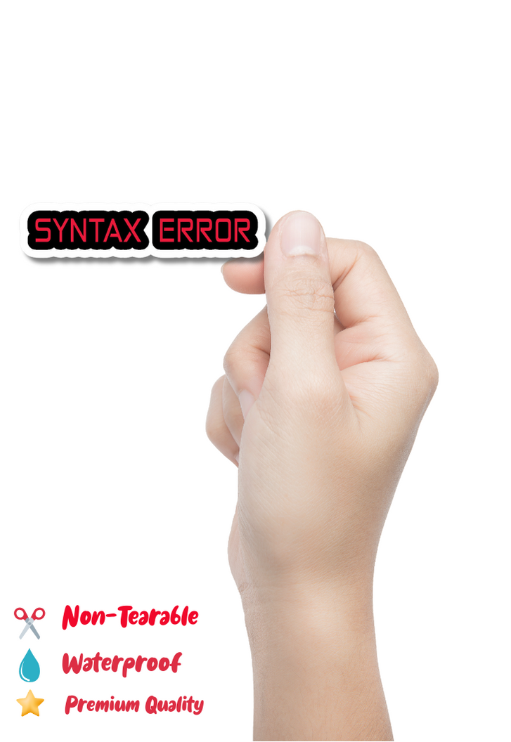 Syntax Error Sticker