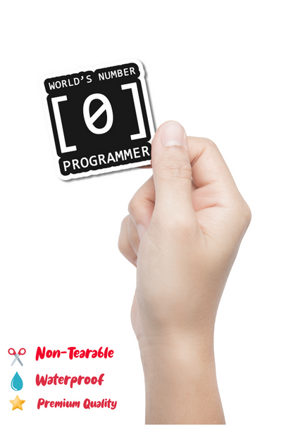 World's Number [0] Programmer Sticker