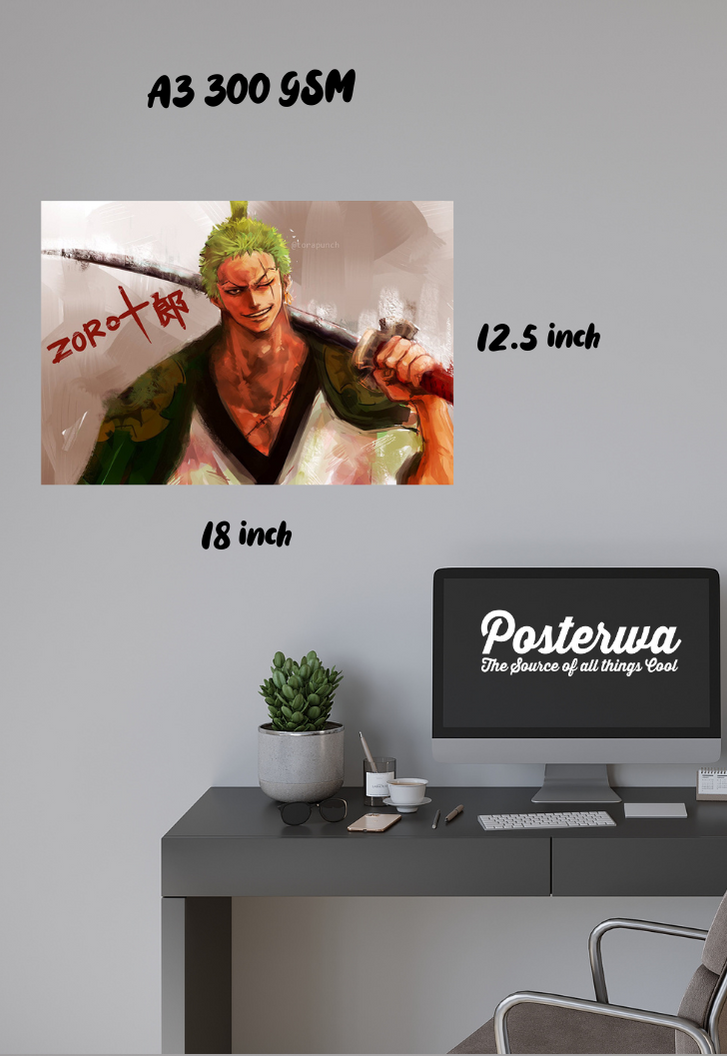 Zoro One Piece Poster