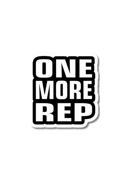 One More Rep Gym Sticker