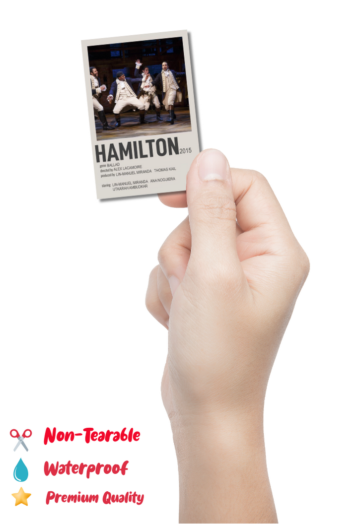 Hamilton Movie Card Sticker