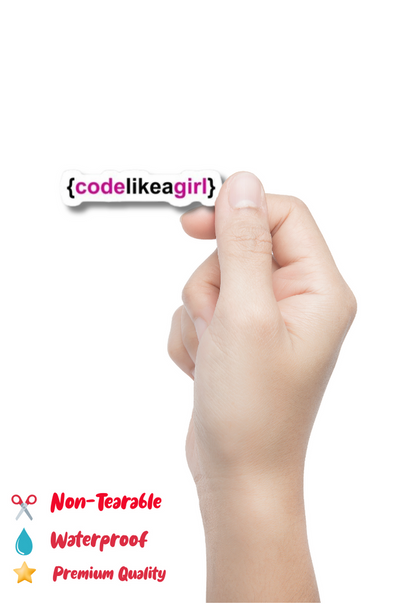 {codelikeagirl} Sticker