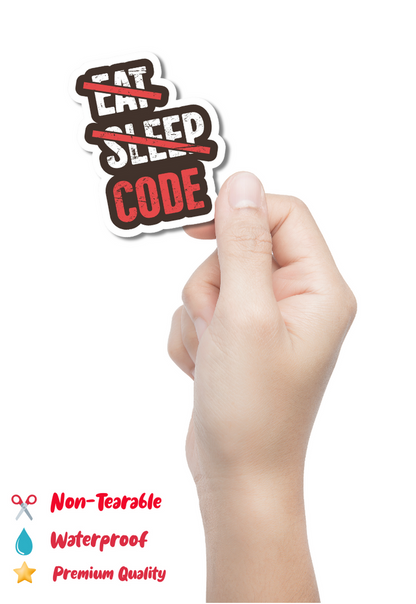 Eat Sleep Code Sticker