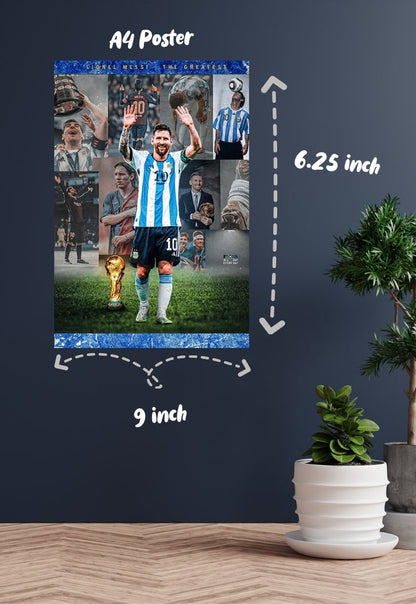 Lionel Messi collage Poster