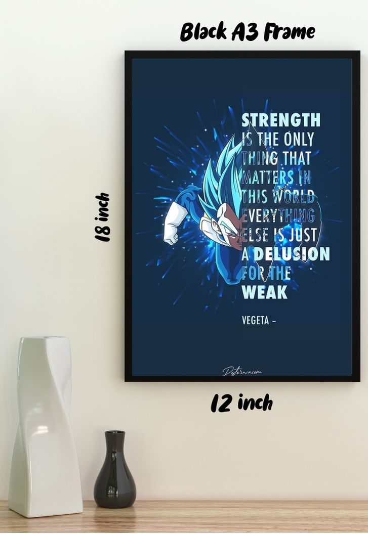 Vegeta Quote Poster