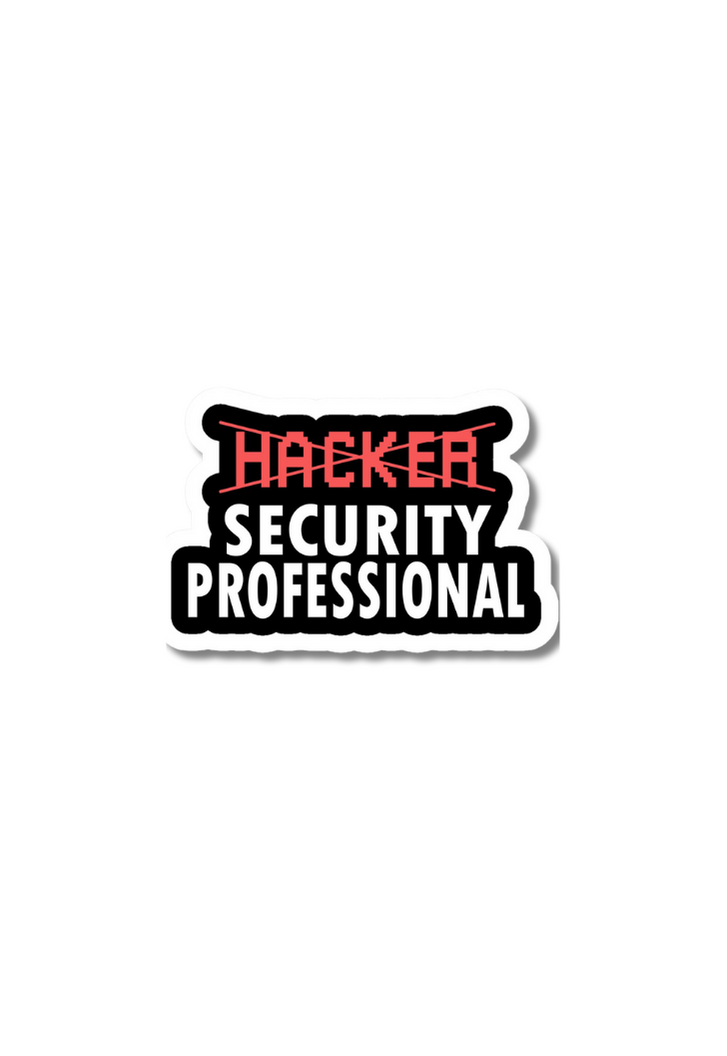 Hacker Security Professional Sticker