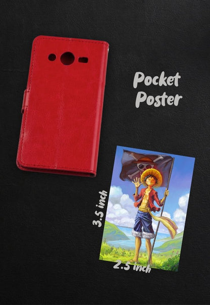 Luffy with Flag Poster