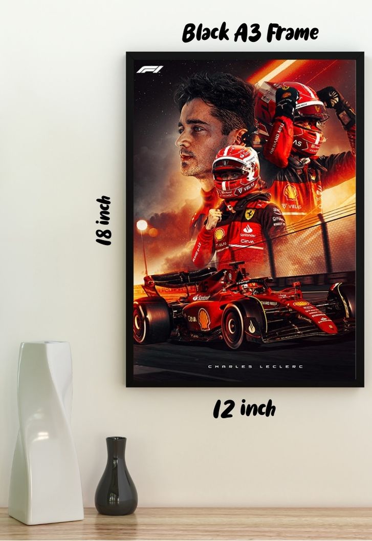 Charles Leclerc Ferrari F1 Poster