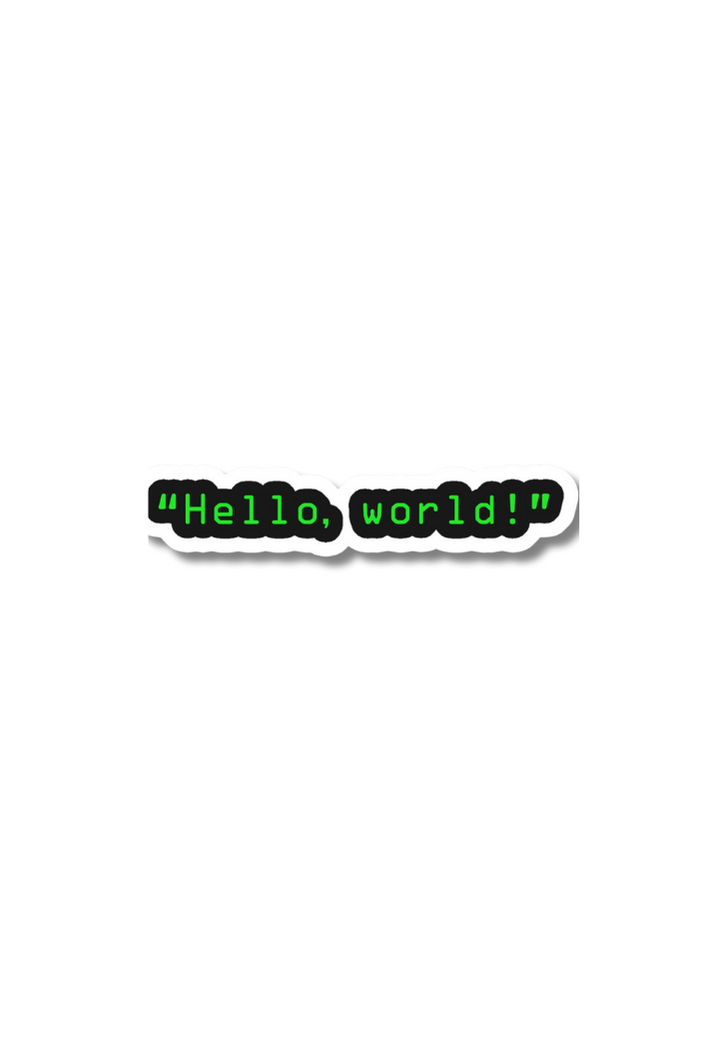 Helloworld Sticker Transparent