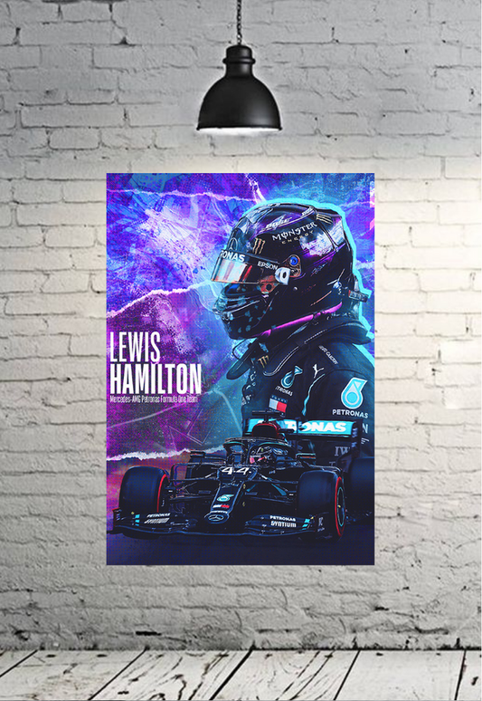 LEWIS HAMILTON Mercedes-AMG Petronas Poster