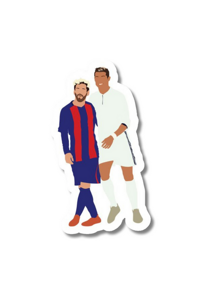 Messi – Ronaldo Rivalry El Clasico Sticker