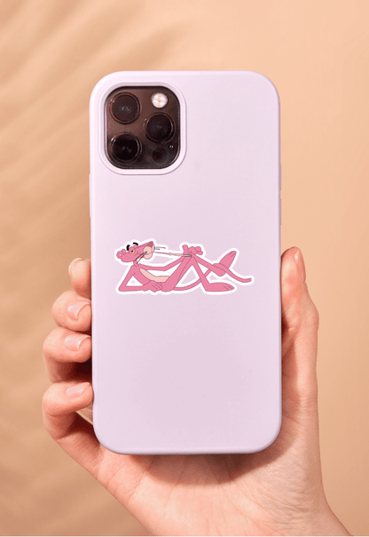 Pink Panther Chilling Sticker