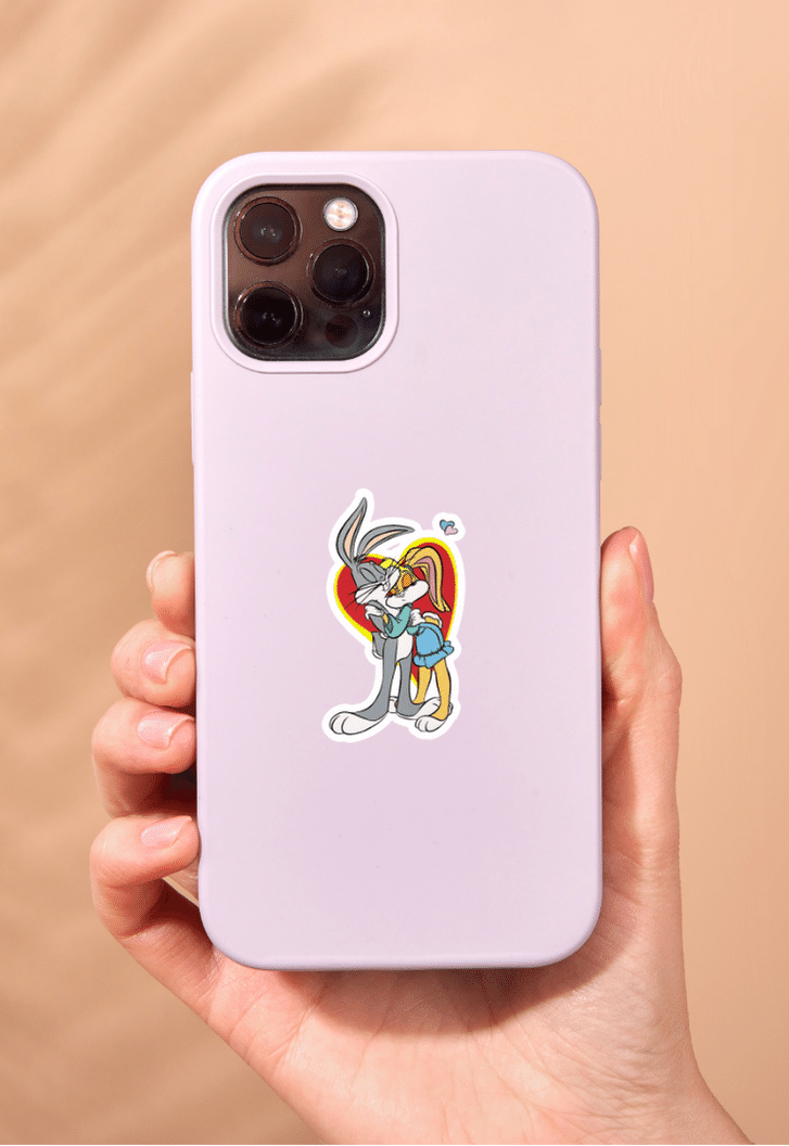 Bugs And Lola Bunny Love Sticker