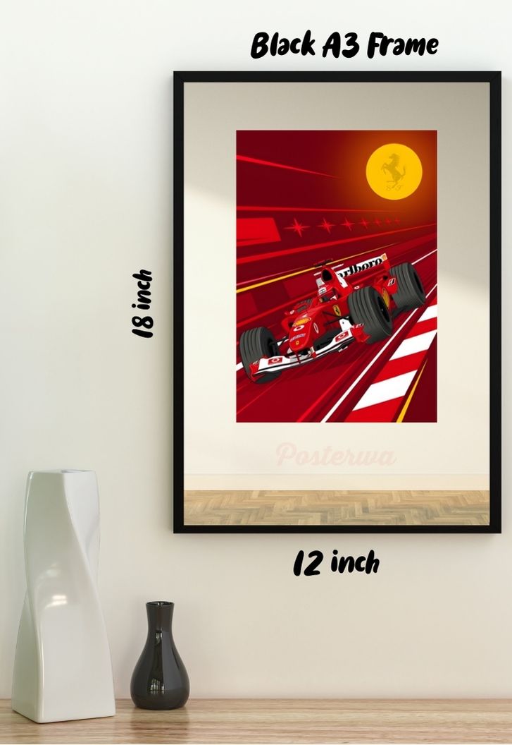 Ferrari F1 Car Poster