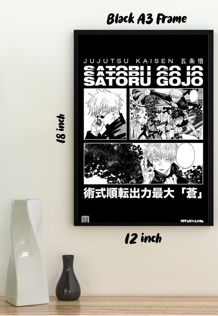 Gojo Comic Strip Poster