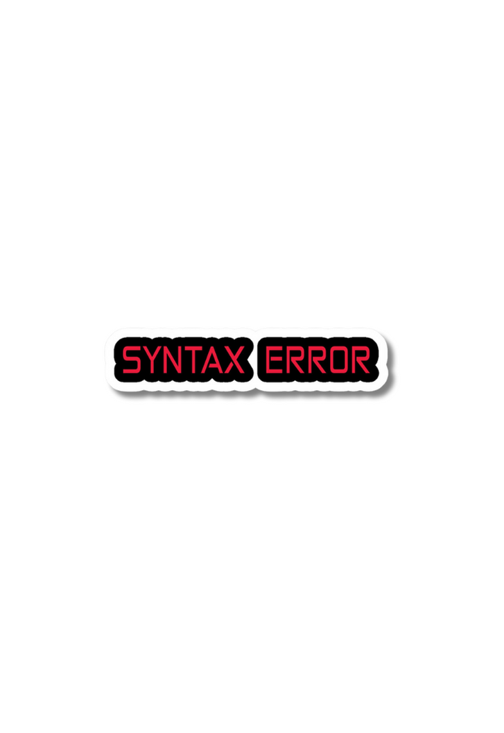 Syntax Error Sticker – Posterwa