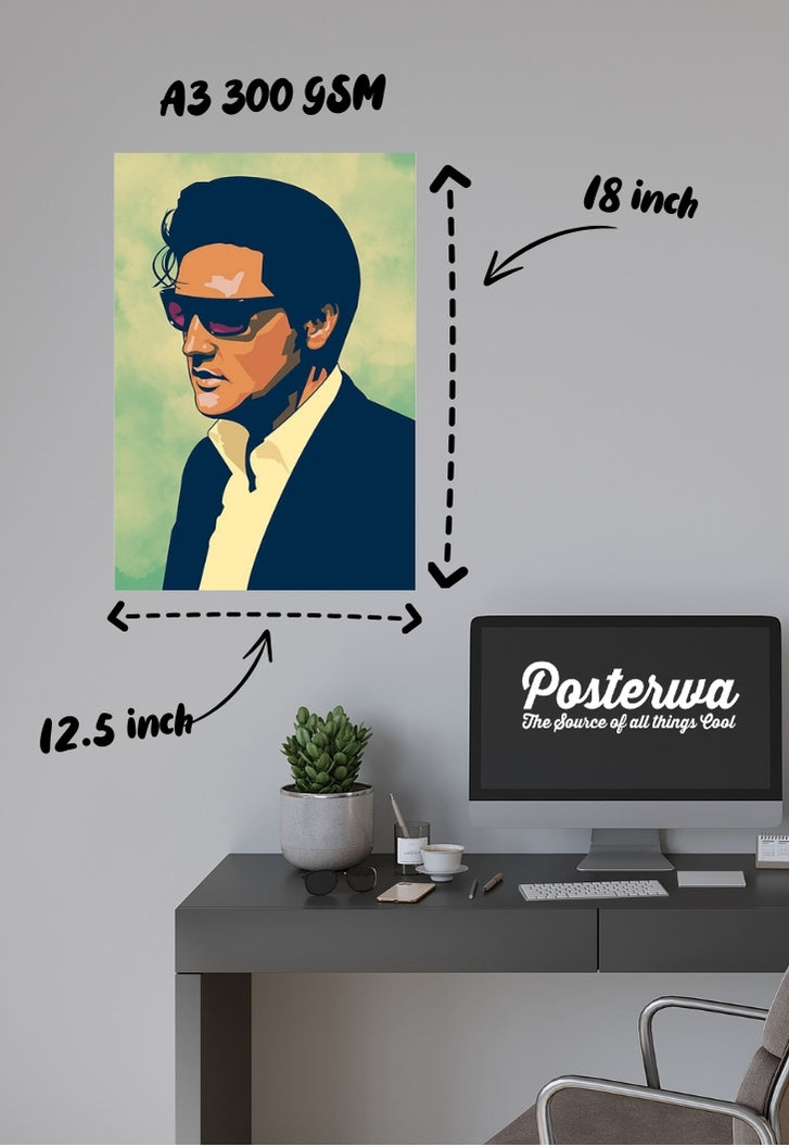 Elvis Persley Headshot Poster