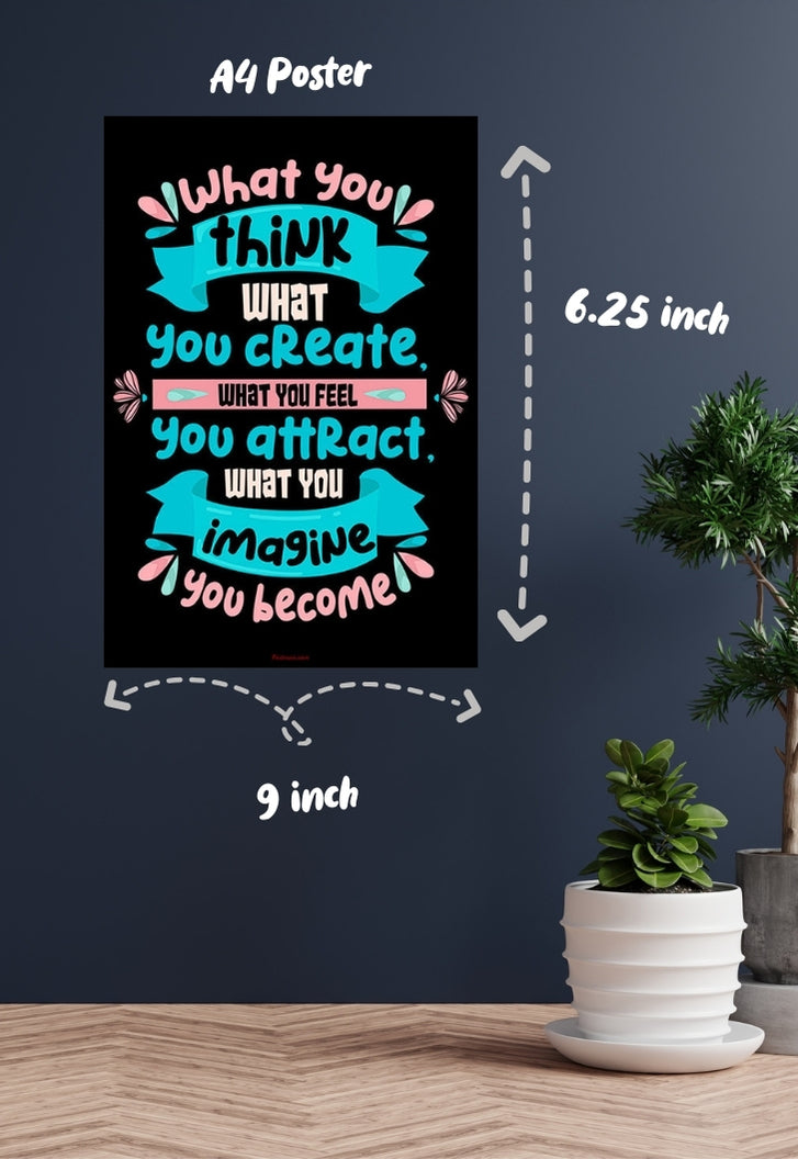 Motivational quote on achievement Poster