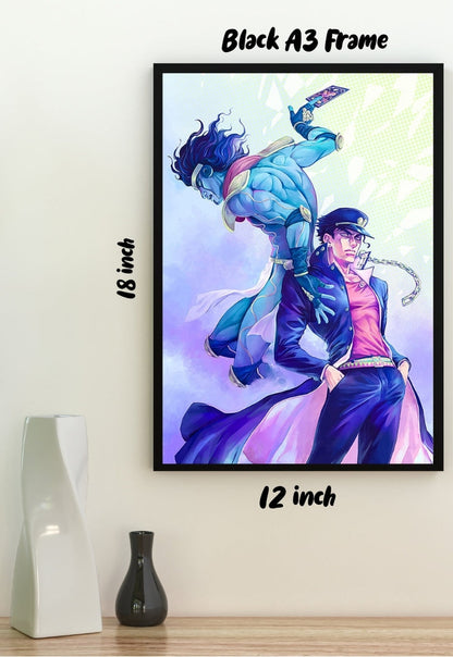 Jotaro and Star Platinum Poster