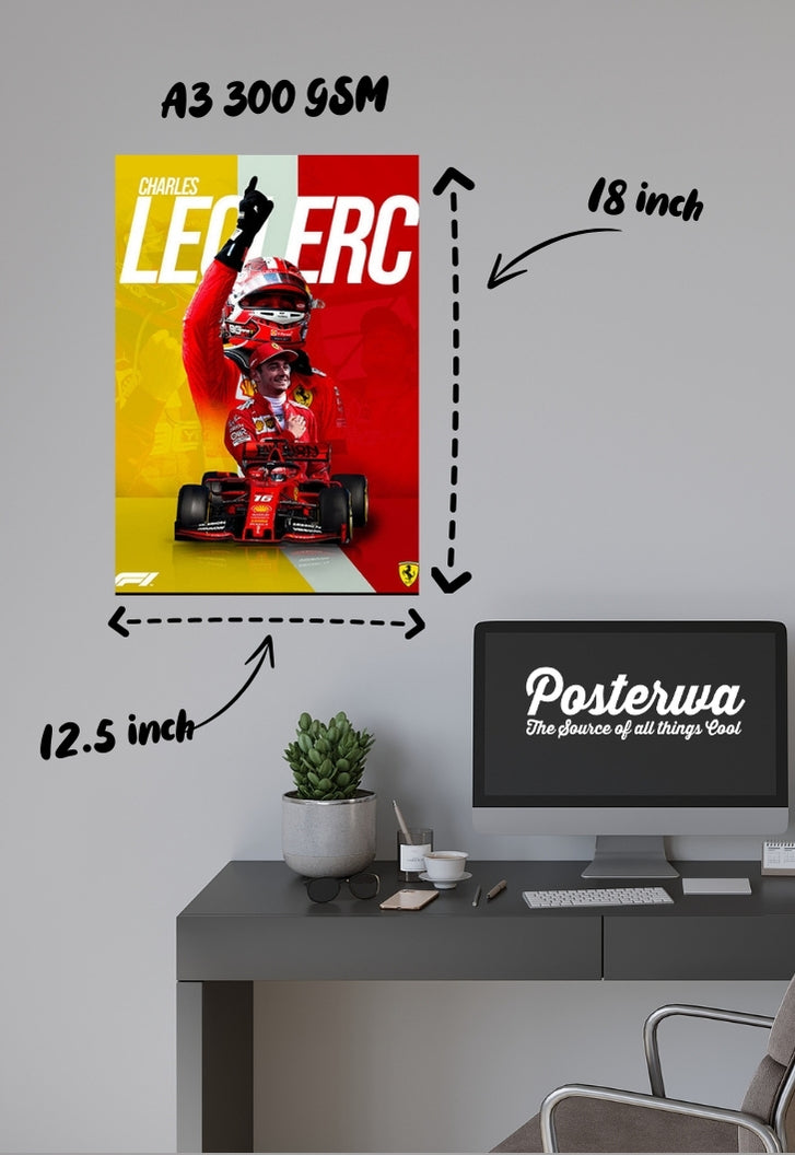 Charles Leclerc Victory Poster