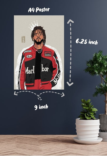 J Cole Poster