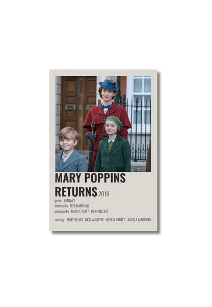 MARY POPPINS RETURNS Movie Card Sticker