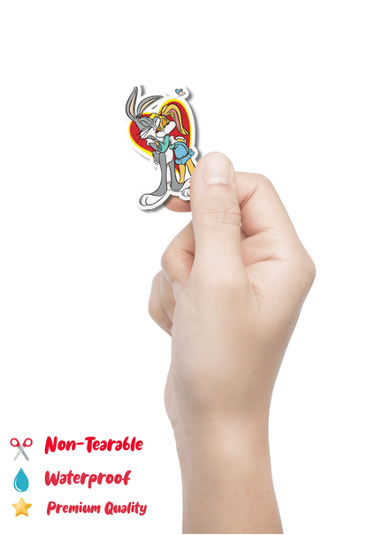 Bugs And Lola Bunny Love Sticker