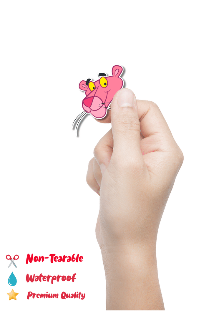 Pink Panther Face Sticker