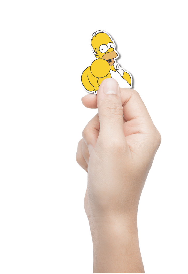 Homer Simpson Hey You Sticker