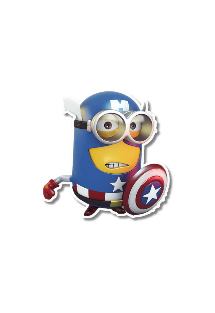 Minion Captain America Sticker