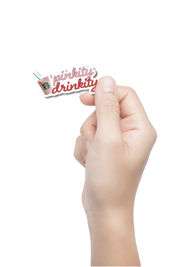 Pinkity Drinkity Sticker