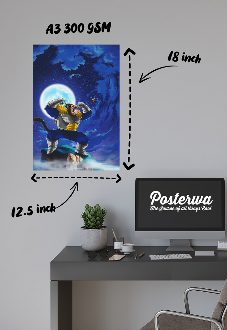 Monkey Vegeta Poster