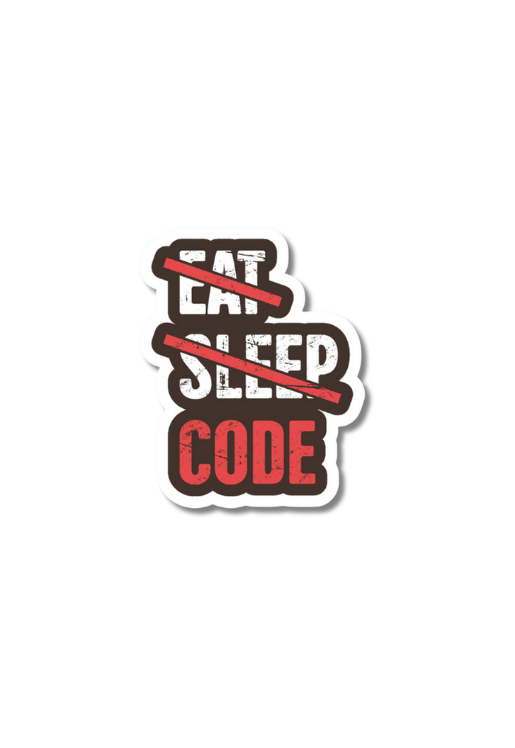 Eat Sleep Code Sticker