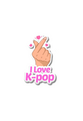 I Love K-POP Sticker