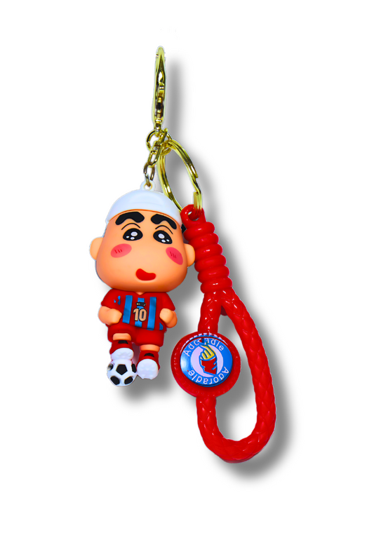 Shinchan Football Silicone Keychain