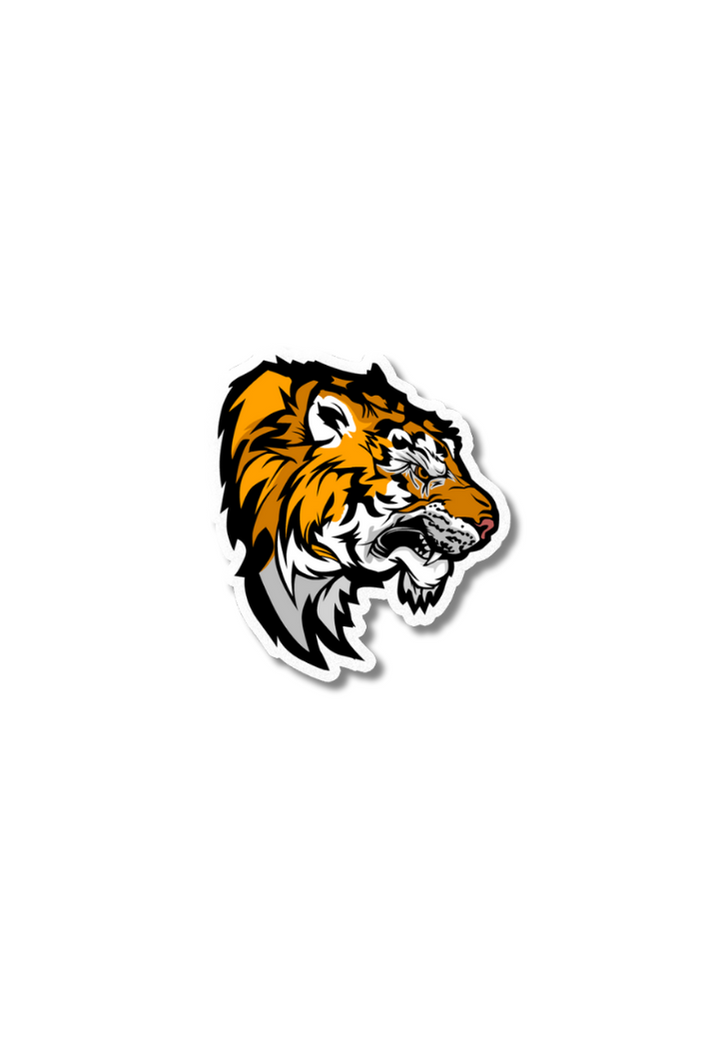 Tiger Head Graphic Mascot Sticker